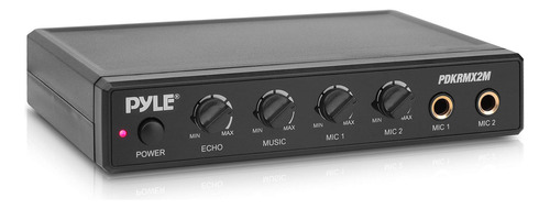 Pyle Mezclador De Audio Compacto Para Karaoke, Receptor De M