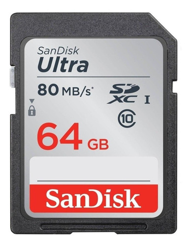 Cartão de memória SanDisk SDSDUNC-064G-GN6IN  Ultra 64GB