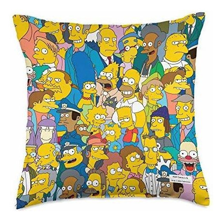 Cojín Con Estampado De Personajes De Los Simpson Springfiel