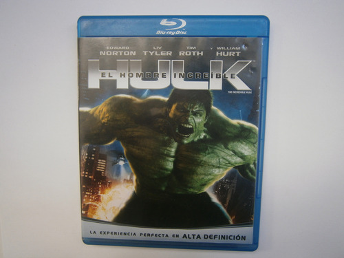 Hulk El Hombre Increible Bluray Edward Norton Liv Tyler 2008