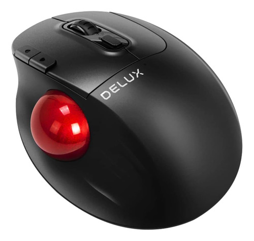 Ratón De Trackball Bluetooth Deluxe, Rollo Ergonómico Inalám