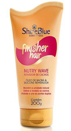 Finalizador Shine Blue Finisher Hair Cachos Nutry Wave 200g