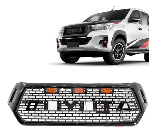 Grade Dianteira Hilux Raptor 2018 2019 2020 Com Led