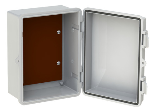 Caixa Plástica 220x170mm Com Tampa Dobradiça E Fecho