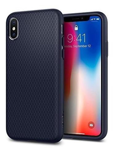 Funda Spigen Liquid Air Armor Para iPhone X (2017) - (azulm)