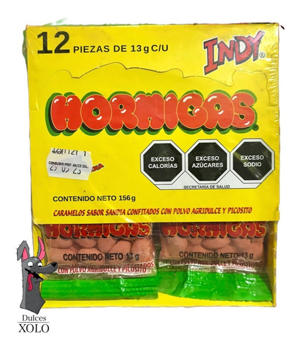 Hormigas Indy Caramelo Confitado 12 Piezas