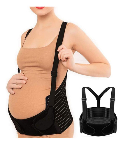 Faja Cinturon Materno Durante Embarazo Tirantas Soporte Abdo