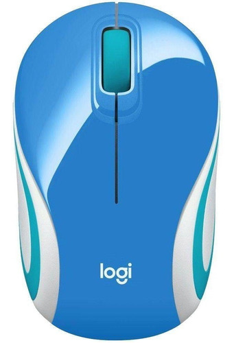 Mouse Logitech Optico Usb M187 Azul