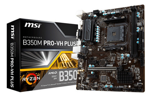 Motherboard Msi B350m Pro-vh Plus Usb 3.1 Am4 Ddr4 Mexx 4