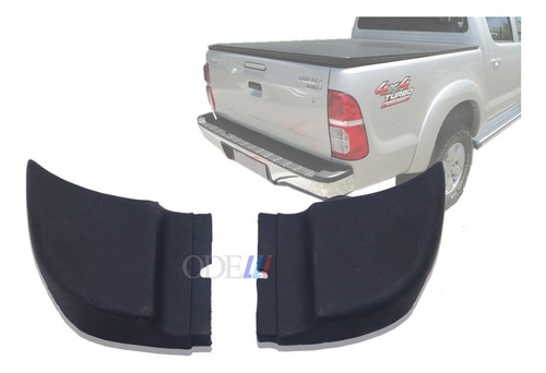 Ponteira Para-choque Traseiro Hilux 2005 / 2015 Kit Original