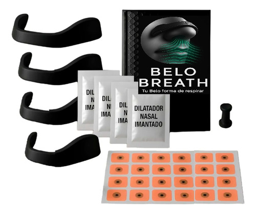 Dilatador Nasal Imantado +kit 30 Parches 15 Dias+ Black Bag