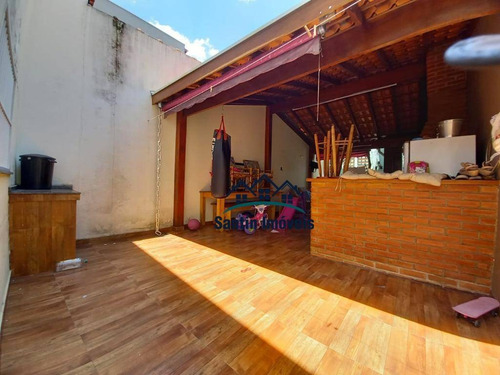 Imagem 28 de 30 de Sobrado Com 3 Quartos, (01 Suíte) Espaço Gourmet, Mobiliado, 02 Vagas Cobertas À Venda, 150 M² - Jardim Teles De Menezes - Santo André - So0404
