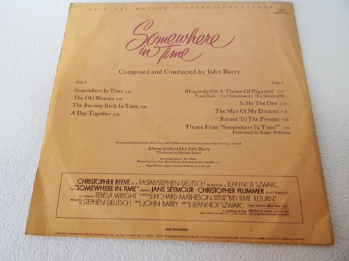 Lp - Em Algum Lugar Do Passado - John Barry (Usado)