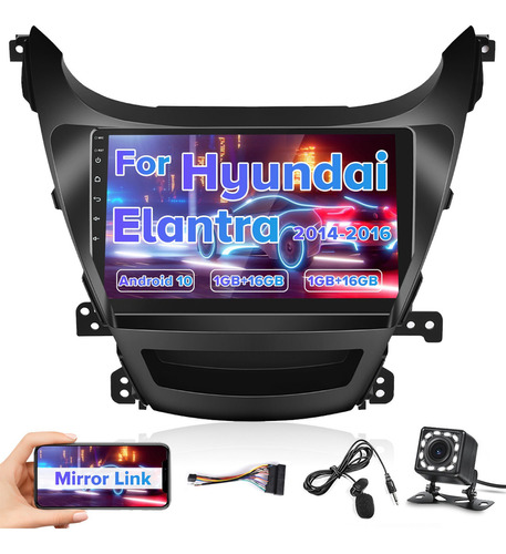 Estéreo De Coche Android 10.0 For Hyundai Elantra 2014-2016