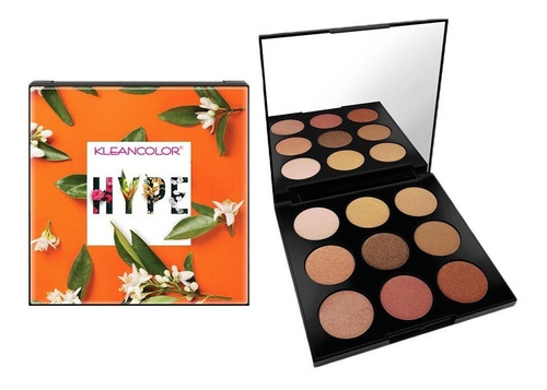 Paleta  9  Sombras-rubor Iluminadora  Hype Kleancolor