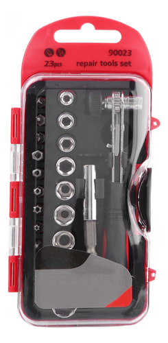 Juego De Enchufes Star Bit, 23 Unidades, Kit Extra Largo Par