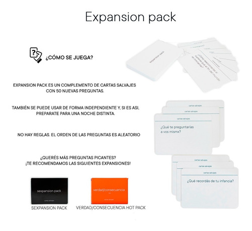 Imagen 3 de 8 de Kit Juegos De Mesa Expansion Pack+ Verdad O Consec Hot Fight