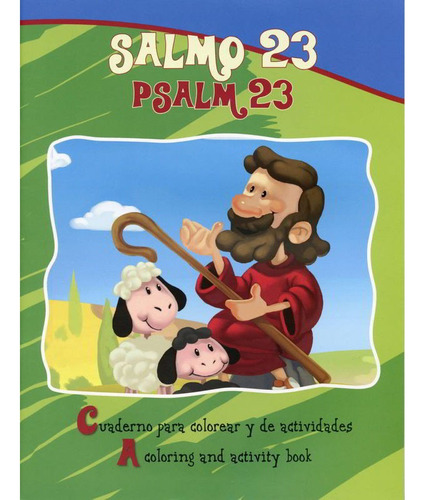 Paquete De 5 Libros Para Colorear Salmos 23 Bilingüe 