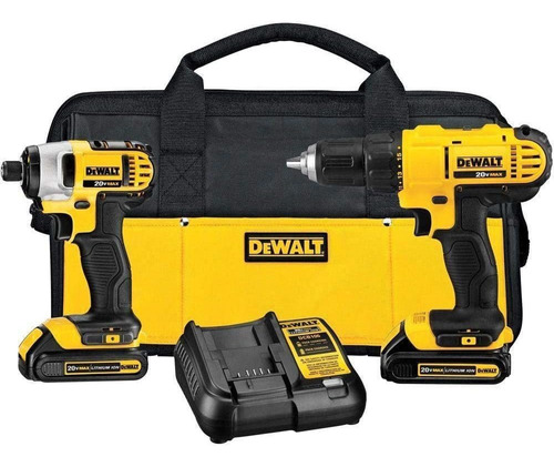 Kit De Atornillador Y Llave De Impacto Dewalt Dck240c2 20v