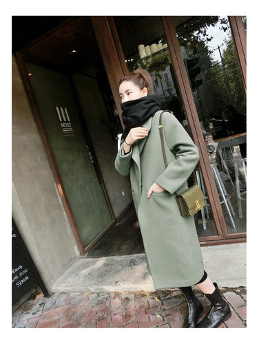 Gabardina Térmica De Invierno Para Mujer Abrigo Largo