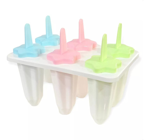 Moldes Para Helado Palito X 6 Base Plástico Verano 