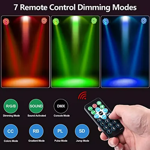 Luces Eventos Escenario Dj Proyector Rgb Control 36 Leds