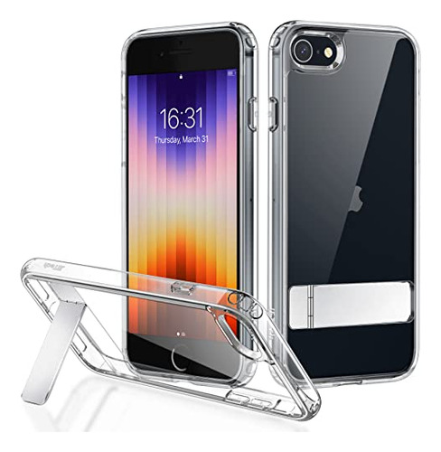 Jetech Kickstand Case For iPhone SE 3/2 (2022/2020 Ynp4t