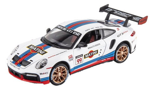 Modelo De Aleación 1:24 Porsche 911 Gt3 Rsr Track Edition