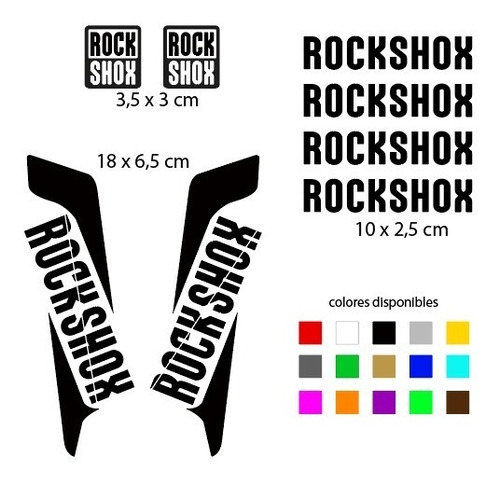 Stickers Kit Rockshox Hoquilla