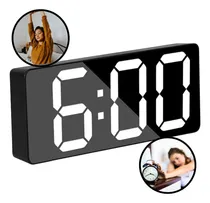 Comprar Relogio Digital Led Mesa Parede Data Alarme Soneca Dia Mês