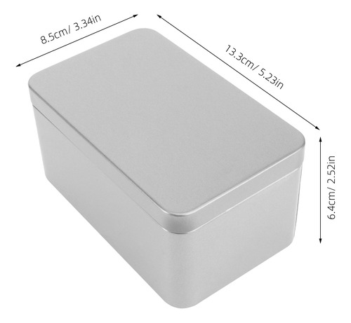 Caja Rectangular De Hojalata, Miniportátil, Para Guardar Hoj