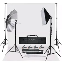 Comprar Set Estudio Fotografia 2 Tripodes + 4 Sombrillas + 2 Luces