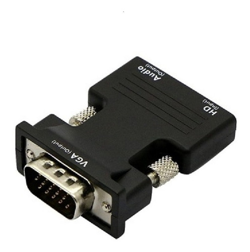 Adaptador Hdmi A Vga Y Audio Plug Jack 3,5 Convertidor 