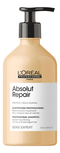 Shampoo L'oreal Absolut Repair Para Cabello Dañado 500 Ml 