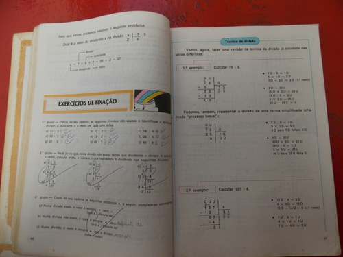 Conquista Da Matemática 4 = Método Experimental De 1986 = Livro De José Ruy Giovanni (Usado)