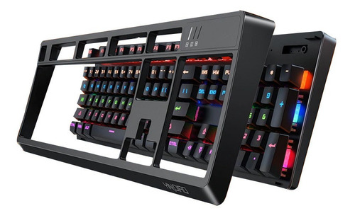 Imagen 4 de 10 de Teclado Mecánico Gamer Rgb K300 Switch Azul