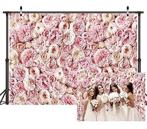 Telon Lywygg Flores 5.9 X 4.9 Ft Fondo Decorativo -rosa