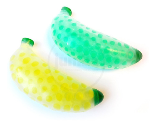Imagen 2 de 6 de Squishy Banana Squeeze Squishie Pelotitas Biogel Antistress