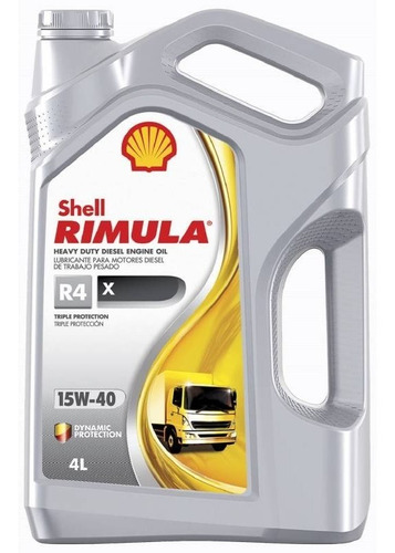 4 Litros Shell Rimula 15w40 R4 X Doble Sello (diesel)