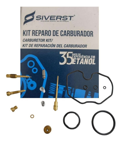 Kit Reparo Carburador Honda Cg Ecco Ml 1986 1987 1988