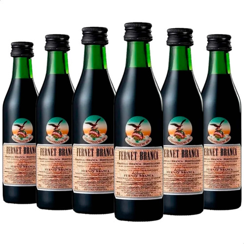 Fernet Branca Fratelli Aperitivo Miniatura 01mercado Pack X6