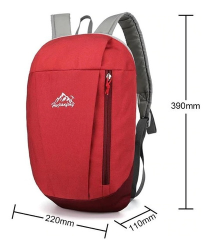 Mochila Bolsa De Peito À Prova Dágua Ideal Esportes Ar Livre Cor Vermelho Desenho do tecido Liso