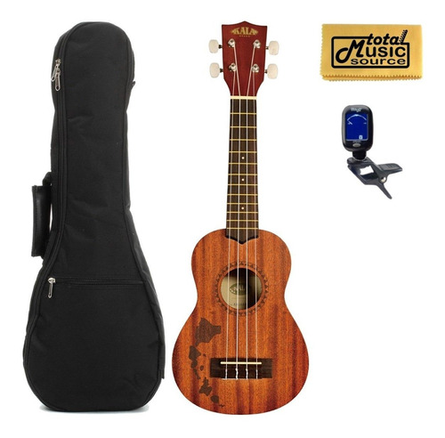 Ka-15s-h1 Ukelele Soprano Caoba Bolsa Concierto Sintonizador