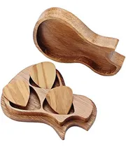 Comprar Caja De Púas De Guitarra De Madera Ogdni, Caja De De Púas De