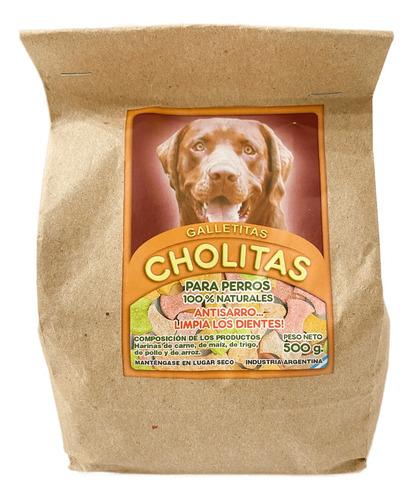 Galletitas Cholitas Caseras Horneadas Perros Snack 500gr