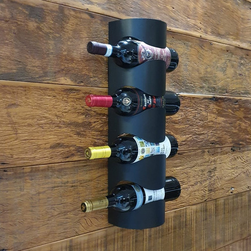 Imagem 2 de 9 de Suporte Mesa E Prateleira Porta Garrafas Vinho Adega Parede