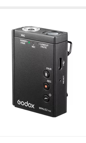 Transmisor Inalámbrico Godox Tx2 Uhf Con Micrófono Lavalier