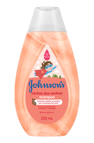 Shampoo Johnsons Baby 200 Ml Cabelos Cacheados
