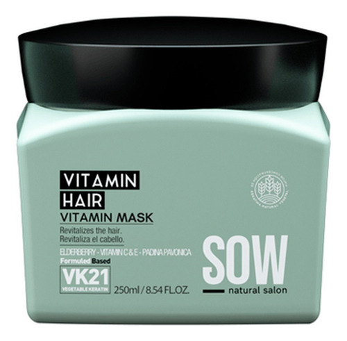 Sow Vitamin Hair Máscara Cabello Seco Y Dañado 250ml