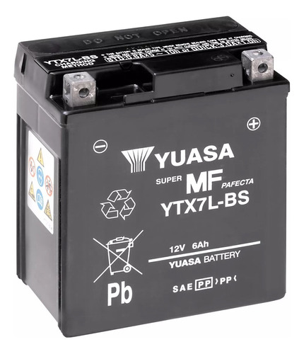 Bateria Yuasa Fz25 R3 Cbr250 Cb190 Ytx7l Btx7l-bs 12v 6ah